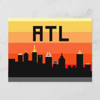 Postal Horizonte de 8 bits ATL de Atlanta