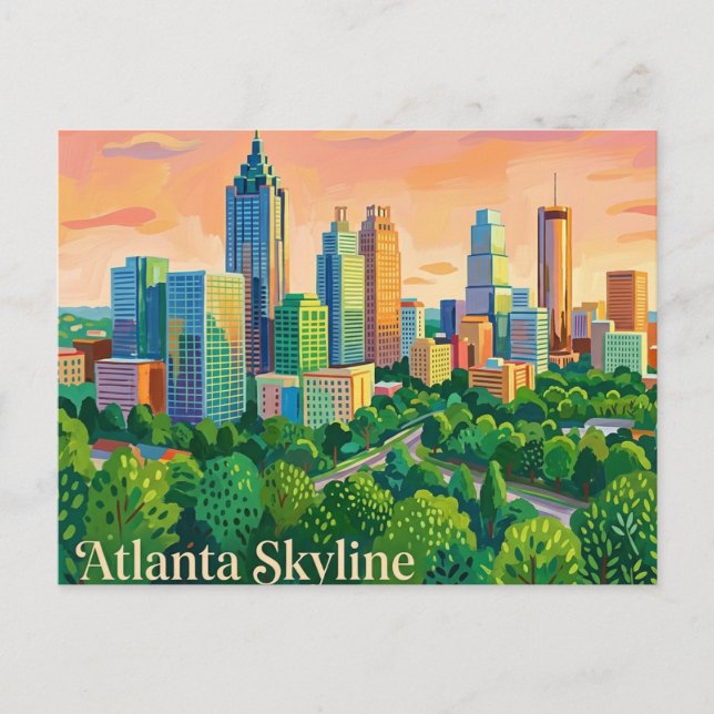 Postal Horizonte de Atlanta EE. UU. (Anverso)