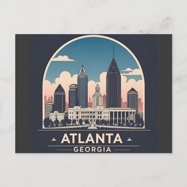 Postal Horizonte de Atlanta Georgia (Anverso)