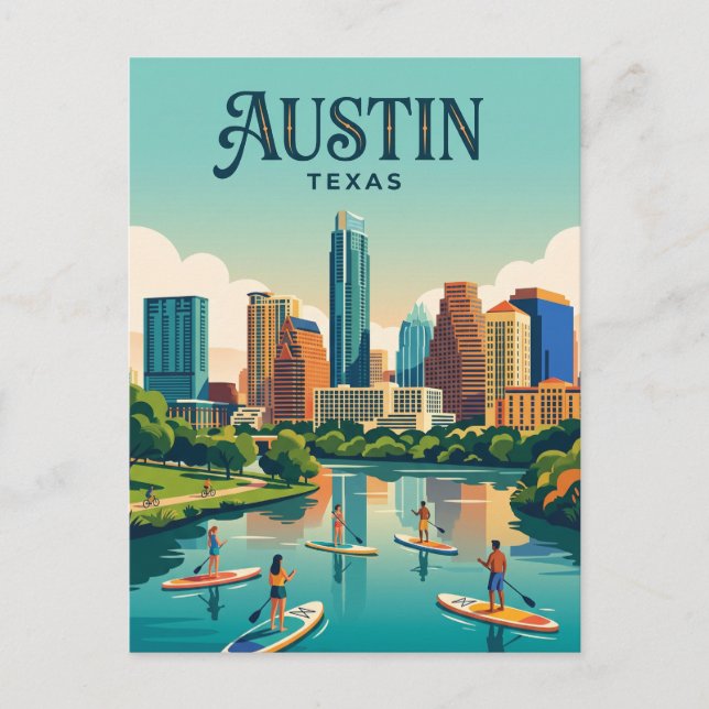 Postal Horizonte de Austin EE. UU. (Anverso)