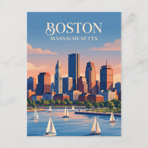 Postal Horizonte de Boston EE. UU.