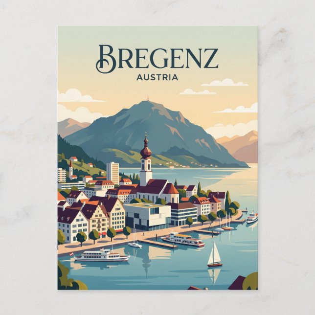 Postal Horizonte de Bregenz Austria (Anverso)