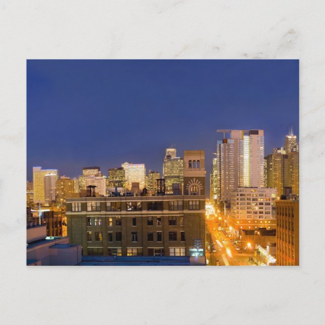 Postal horizonte de Chicago, Illinois, tomado desde West  (Anverso)