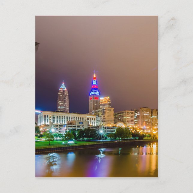 Postal horizonte de cleveland ohio sity del centro (Anverso)
