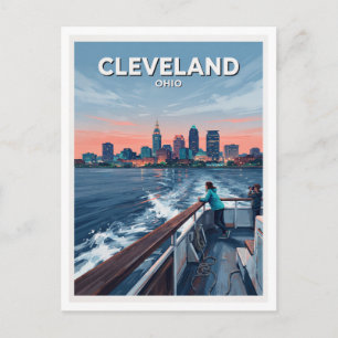 Postal Horizonte de Cleveland visto desde el regalo de Oh