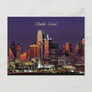 Postal horizonte de Dallas, Texas