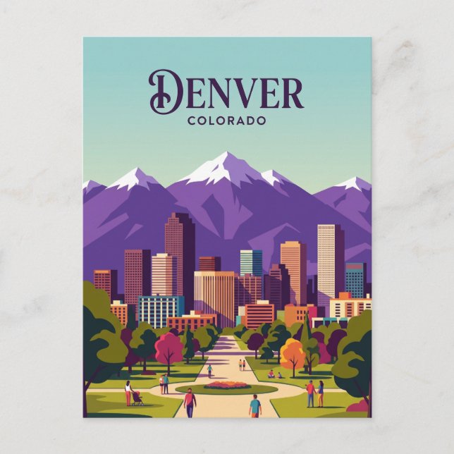 Postal Horizonte de Denver EE. UU. (Anverso)