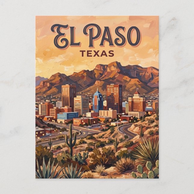 Postal Horizonte de El Paso Texas (Anverso)