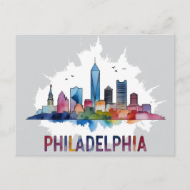 Postal horizonte de Filadelfia Ciudad Pensilvania EE. UU.