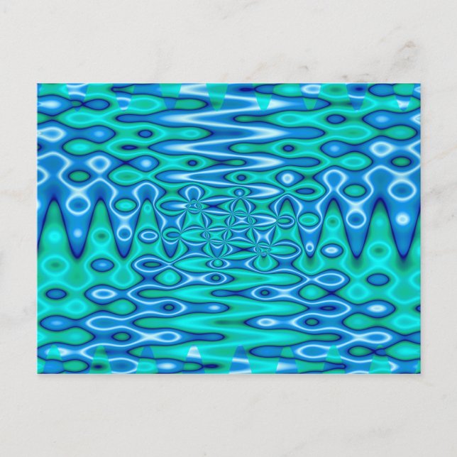 Postal horizonte de groovic azul (Anverso)