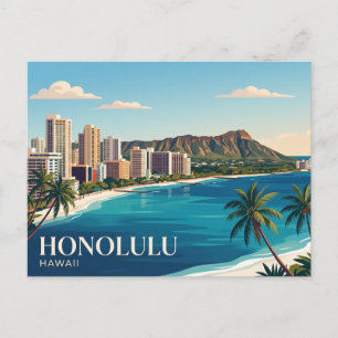 Postal Horizonte de Honolulu Hawái