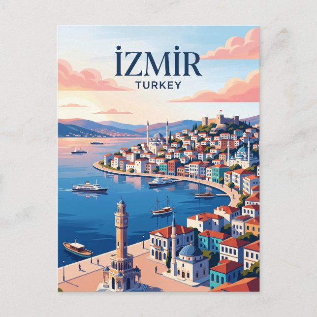 Postal Horizonte de İzmır Turquía (Anverso)