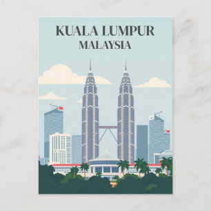 Postal Horizonte de Kuala Lumpur Malasia Torres Petronas