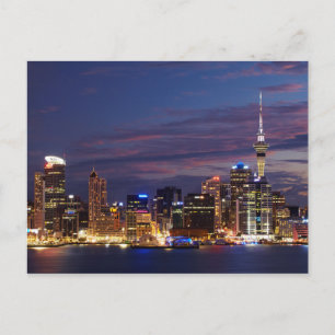 Postal Horizonte de la ciudad de Auckland