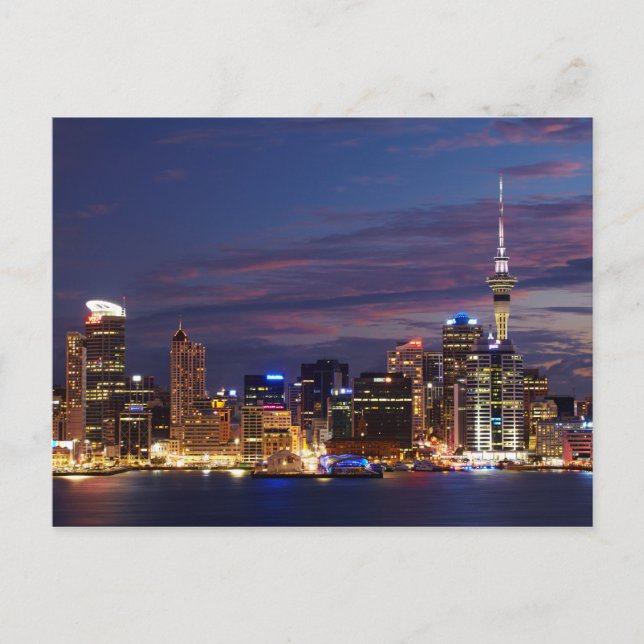 Postal Horizonte de la ciudad de Auckland (Anverso)