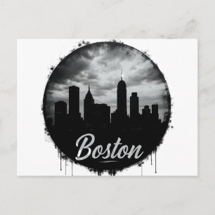 Postal Horizonte de la Ciudad de Boston – Paisaje Urbano