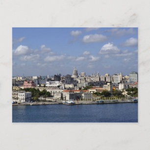 Postal Horizonte de la ciudad de La Habana Cuba Edificios