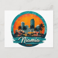 Horizonte de la ciudad de Miami Florida