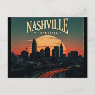 Postal Horizonte de la ciudad de Nashville Tennessee