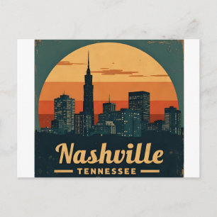 Postal Horizonte de la ciudad de Nashville Tennessee