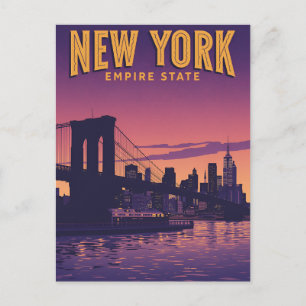 Postal Horizonte de la ciudad de Nueva York