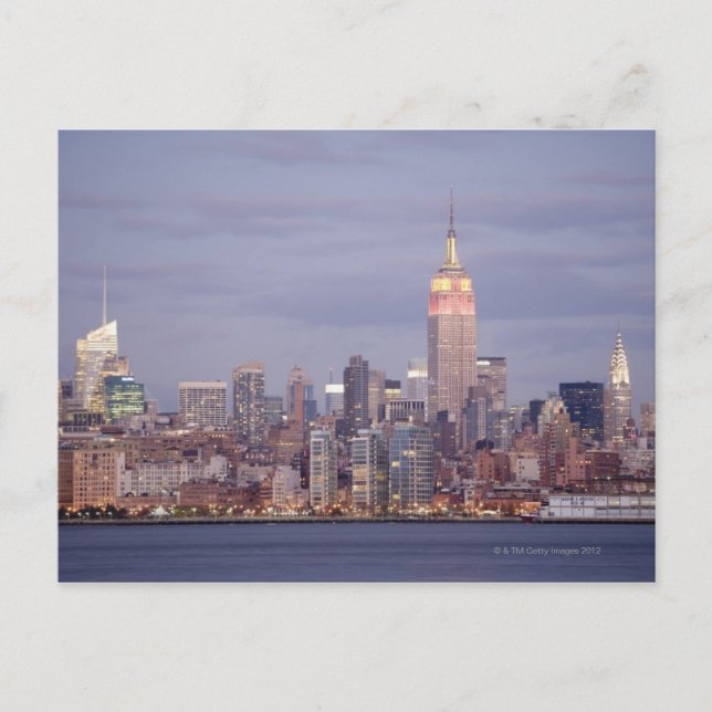 Postal Horizonte de la ciudad de Nueva York (Anverso)