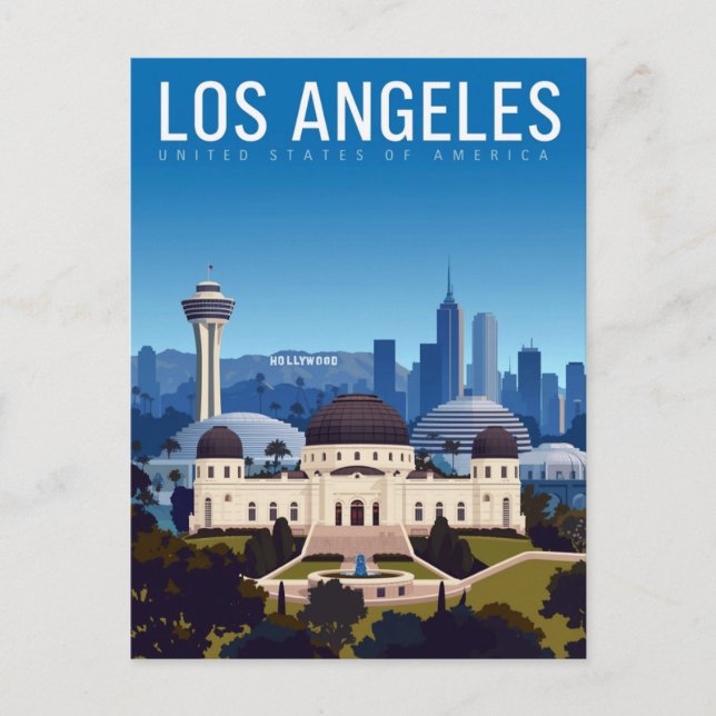 Postal Horizonte de Los Ángeles (Anverso)