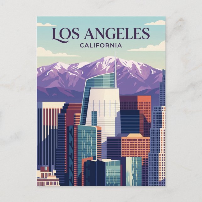 Postal Horizonte de Los Ángeles EE. UU. (Anverso)