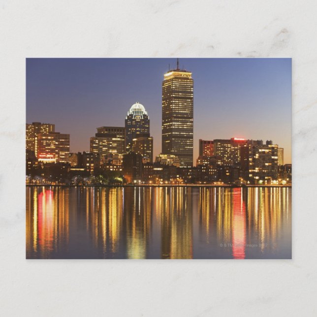 Postal Horizonte de los E.E.U.U., Massachusetts, Boston (Anverso)