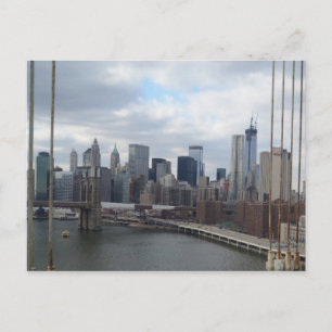 Postal horizonte de Manhattan Nueva York