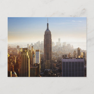 Postal Horizonte de Manhattan por la mañana