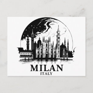 Postal Horizonte de Milán Italia