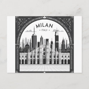 Postal Horizonte de Milán Italia