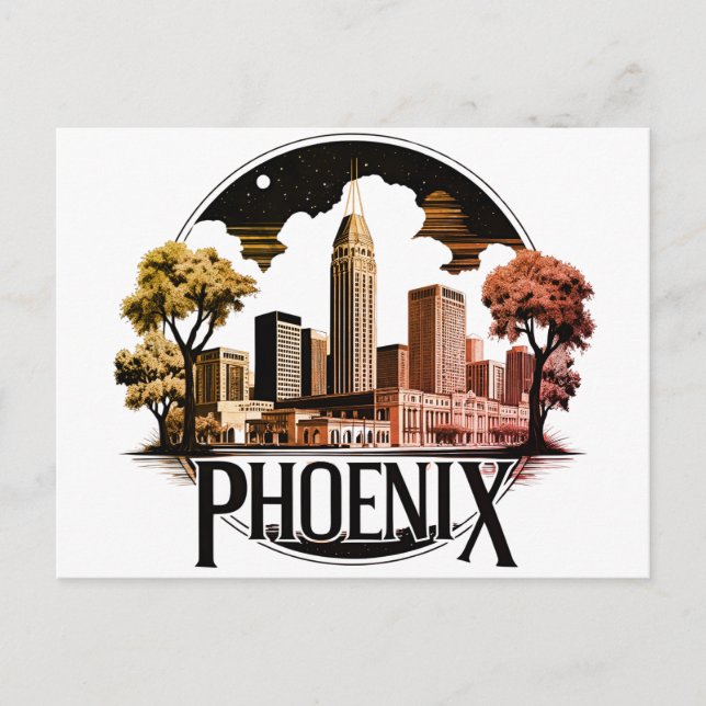 Postal Horizonte de Phoenix Arizona (Anverso)