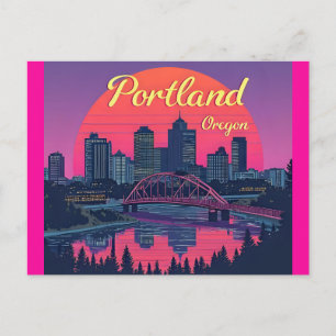 Postal Horizonte de Portland Oregón