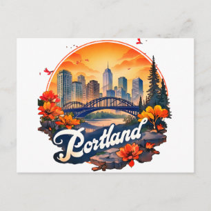 Postal Horizonte de Portland Oregón