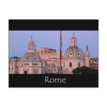 horizonte de Roma al anochecer