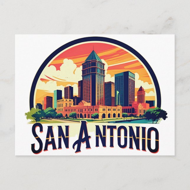Postal Horizonte de San Antonio Texas (Anverso)