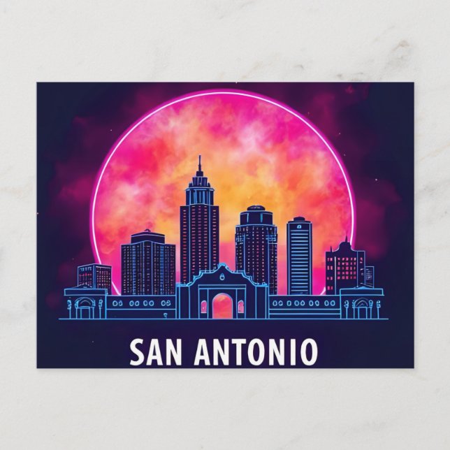 Postal Horizonte de San Antonio Texas (Anverso)