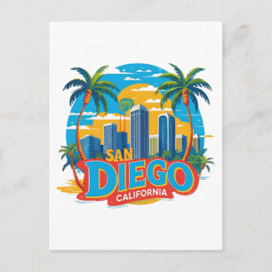 Postal Horizonte de San Diego California – Arte de Paisaj