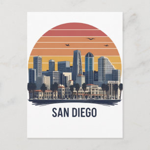 Postal Horizonte de San Diego California – Arte de Paisaj