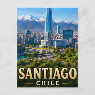 Postal Horizonte de Santiago de los Andes y elegancia chi