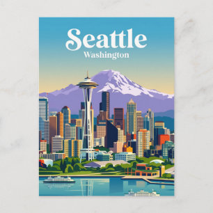 Postal Horizonte de Seattle EE. UU.