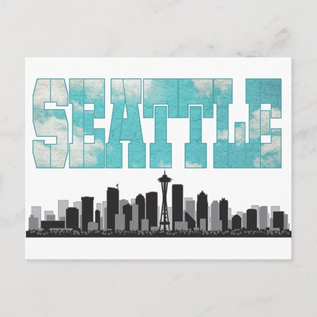 Postal Horizonte de Seattle Washington (Anverso)