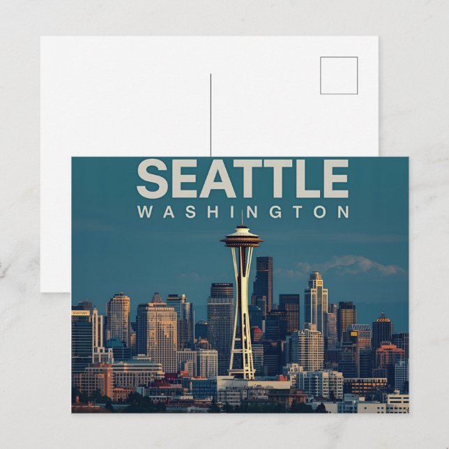 Postal Horizonte de Seattle, Washington (Anverso / Reverso)
