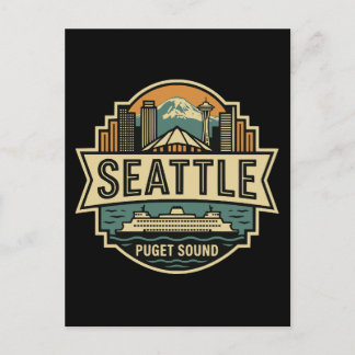 Postal Horizonte de Seattle Washington EE. UU. Insignia R