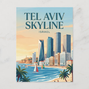 Postal Horizonte de Tel Aviv Israel