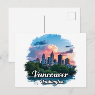 Postal horizonte de Vancouver estado de Washington