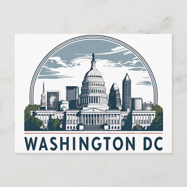 Postal Horizonte de Washington DC (Anverso)