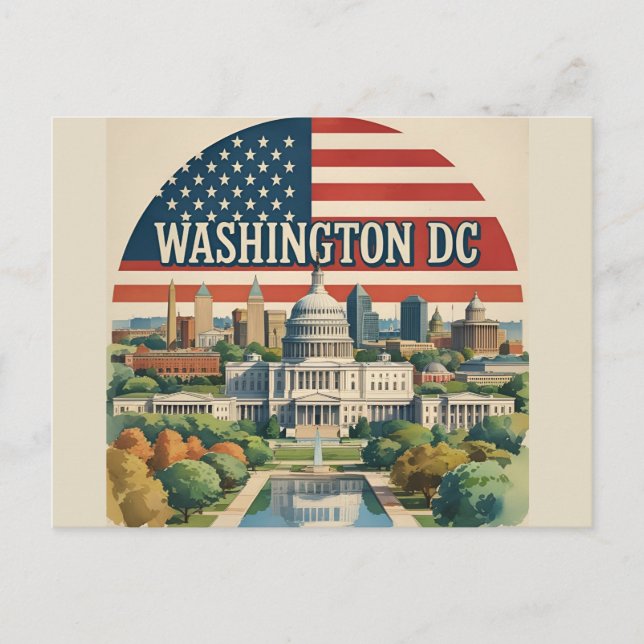 Postal Horizonte de Washington DC (Anverso)